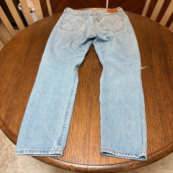 Levi's 501 Skinny Jeans Women Blue High Rise Distressed Size 29x28 - Picture 11 of 12